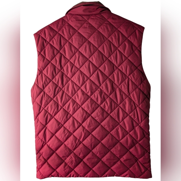 Brooks Brothers Woman's Quilted Farmers Burgundy Vest S - Picture 3 of 4